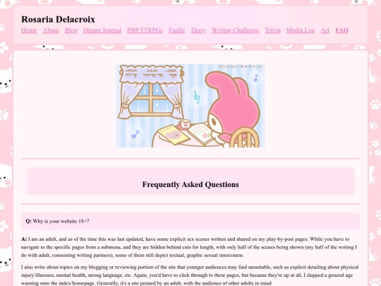 FAQ screenshot