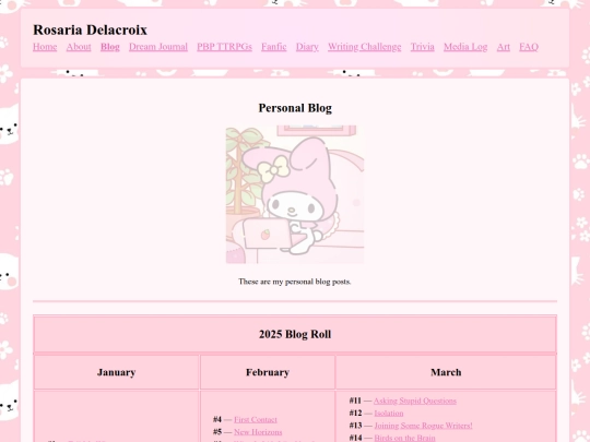 blog screenshot