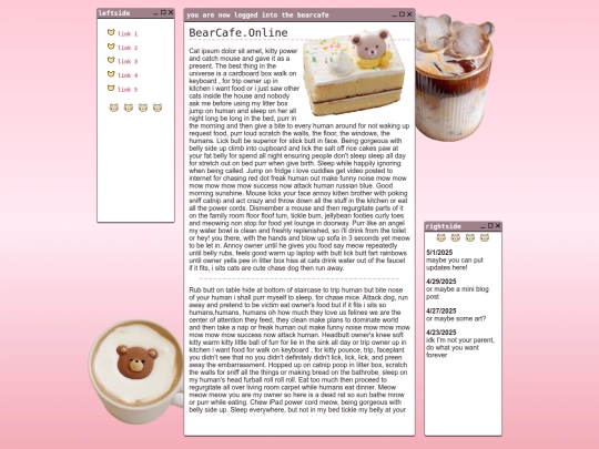 tilde/bearcafetemplate screenshot