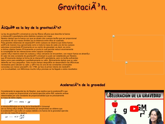 gravitacion screenshot