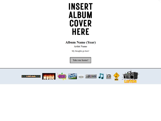 albumlogTEMPLATE screenshot