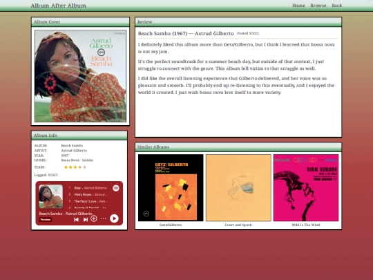 log/beachsamba screenshot