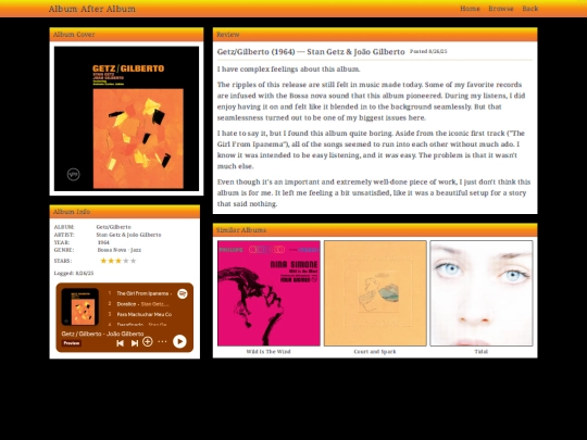 log/getzgilberto screenshot