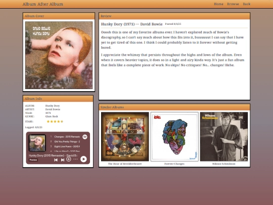 log/hunkydory screenshot