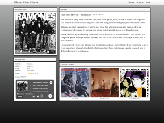 log/ramones screenshot