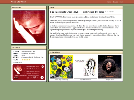 log/thepassionateones screenshot