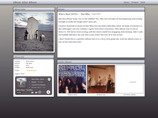 log/whosnext screenshot