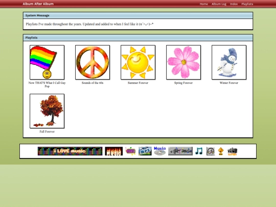 playlists screenshot