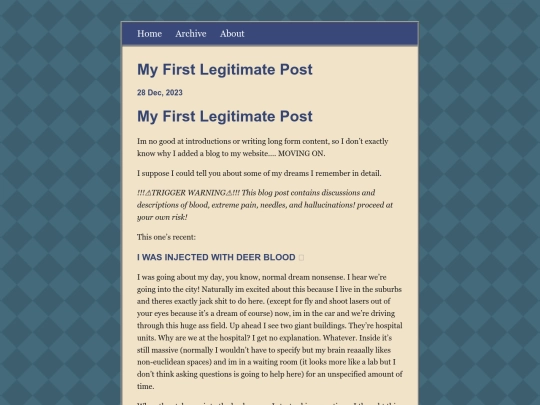 silly-blog/posts/2023-12-28-My-First-Legitimate-Post screenshot