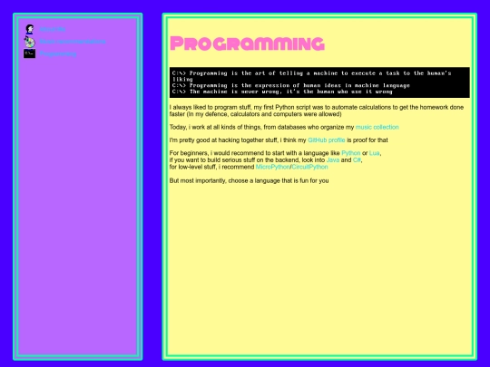 programming screenshot
