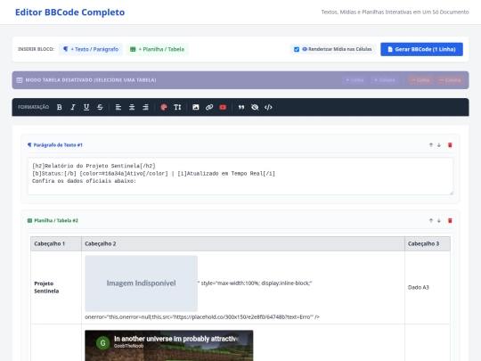 planilhabbcode screenshot