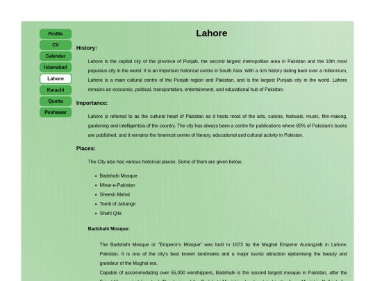 Lahore screenshot