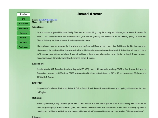 index screenshot