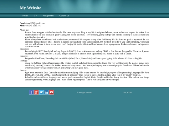 profile screenshot