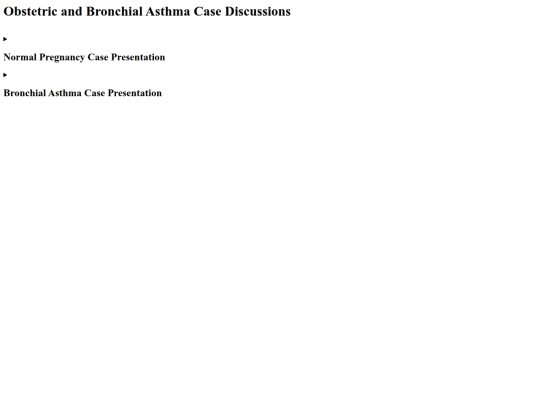 Anaesthesia_Notes/Obstetric and Bronchial Asthma Case Discussions screenshot