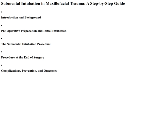 Anaesthesia_Notes/Submental Intubation in Maxillofacial Trauma screenshot