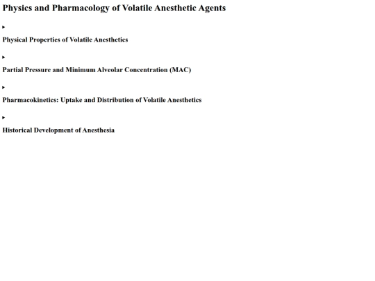 Anaesthesia_Notes/Volatile Anesthetic Agents screenshot