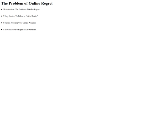 Pending/The Problem of Online Regret screenshot