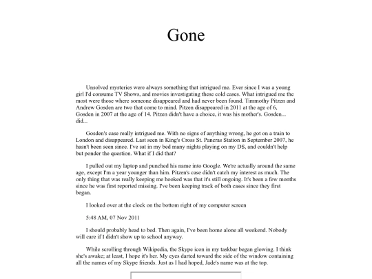 books/gone screenshot