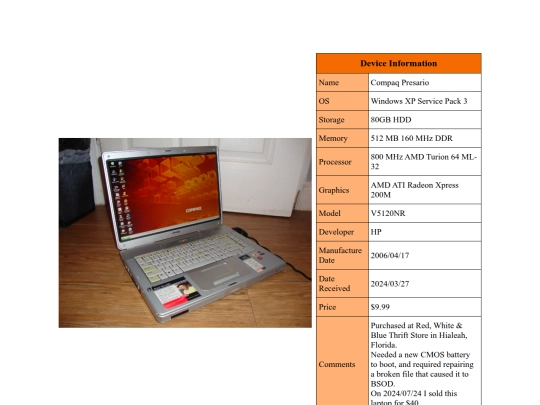 computer/mobile/compaq screenshot