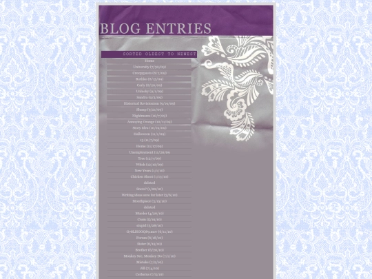 blogentries screenshot