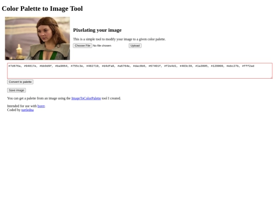 colorpalettetoimage screenshot