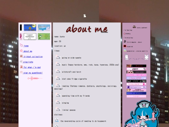 aboutme screenshot