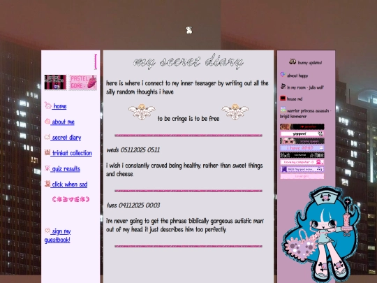 diary screenshot