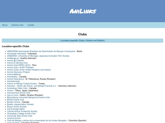 clubs screenshot