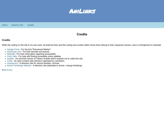 credits screenshot