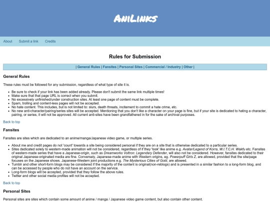 rules screenshot