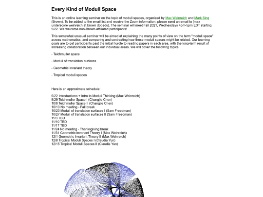 moduli screenshot