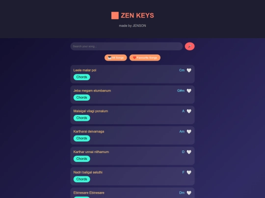 Zen_keys screenshot
