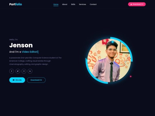 portfolio/jenson-portfolio screenshot