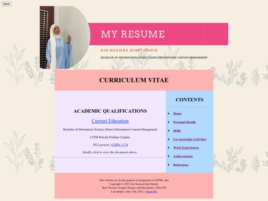 cv screenshot
