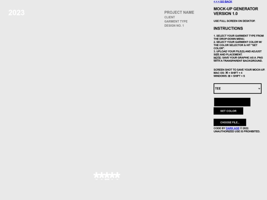 mockup screenshot