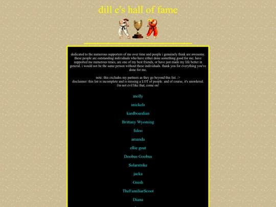 halloffame screenshot