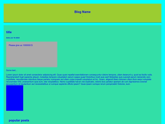 Blog budza screenshot