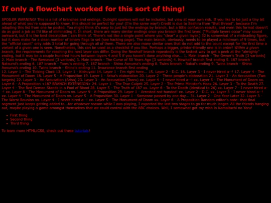 endings screenshot