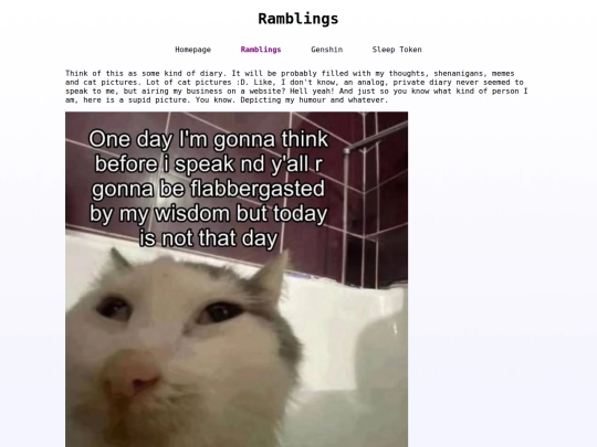 Ramblings screenshot
