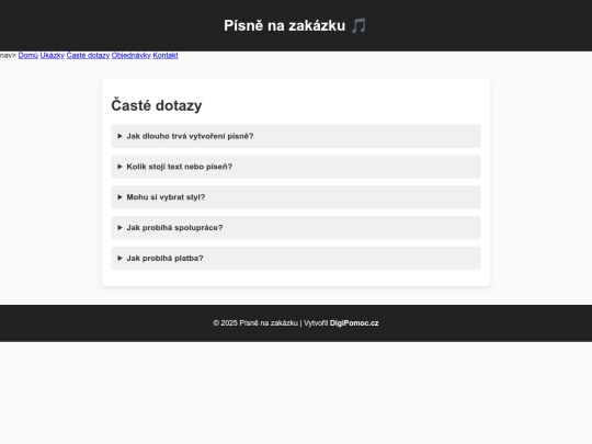 faq screenshot