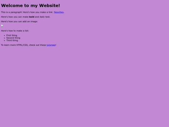 Links screenshot