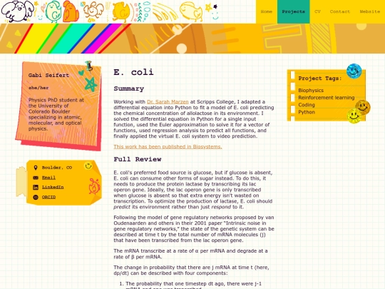 projects/ecoli screenshot