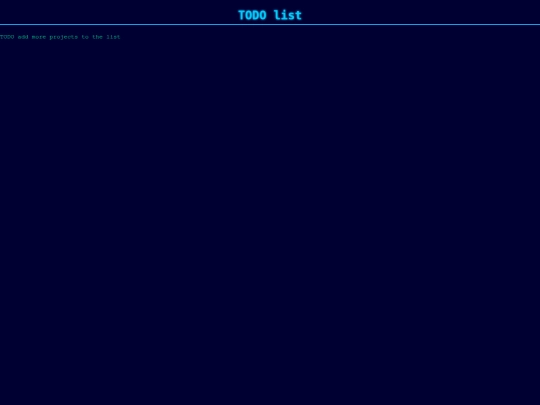 todo screenshot