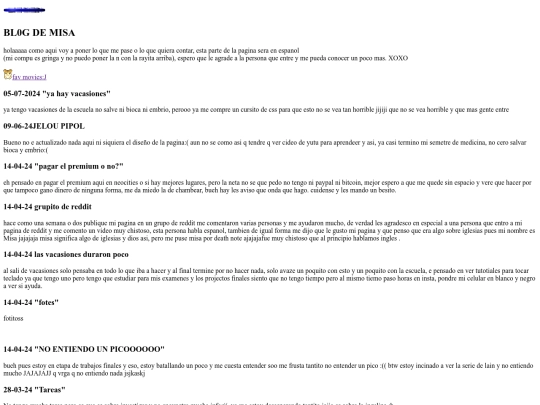 blog screenshot