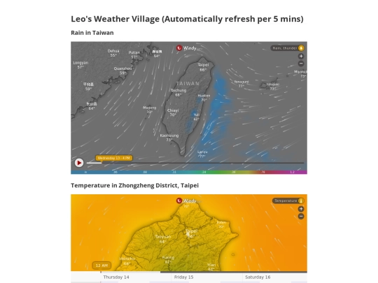 weather screenshot