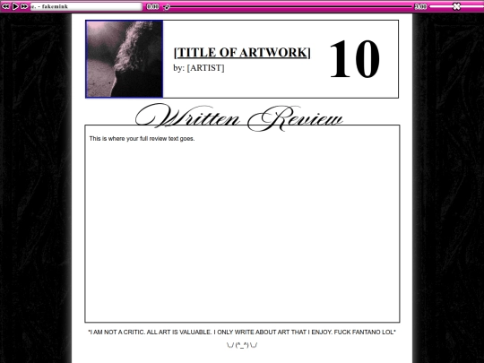 reviews/review-template screenshot