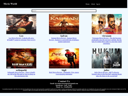Movie review/Movies screenshot