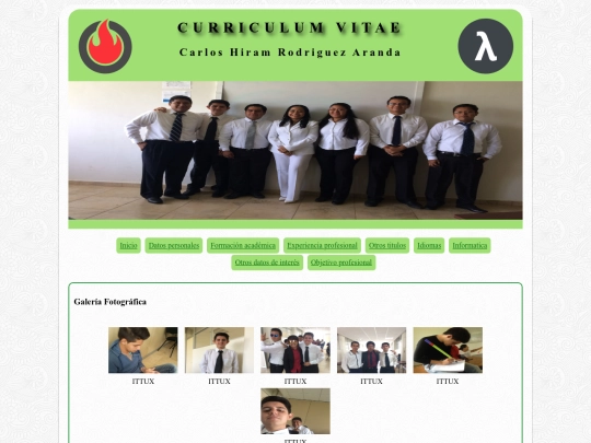 Curriculum/galeria screenshot