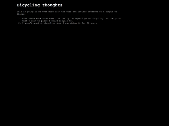 Bicycling screenshot